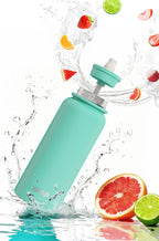 VEEVA Scented Water Bottle (32 oz) with 3 Aroma Pods + Straw