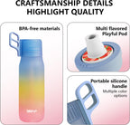 VEEVA® Scented 22oz Water Bottle with 3 Aroma Pods & Straw