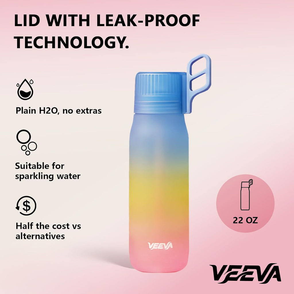 VEEVA® Scented 22oz Water Bottle with 3 Aroma Pods & Straw