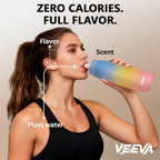 VEEVA® Scented 22oz Water Bottle with 3 Aroma Pods & Straw