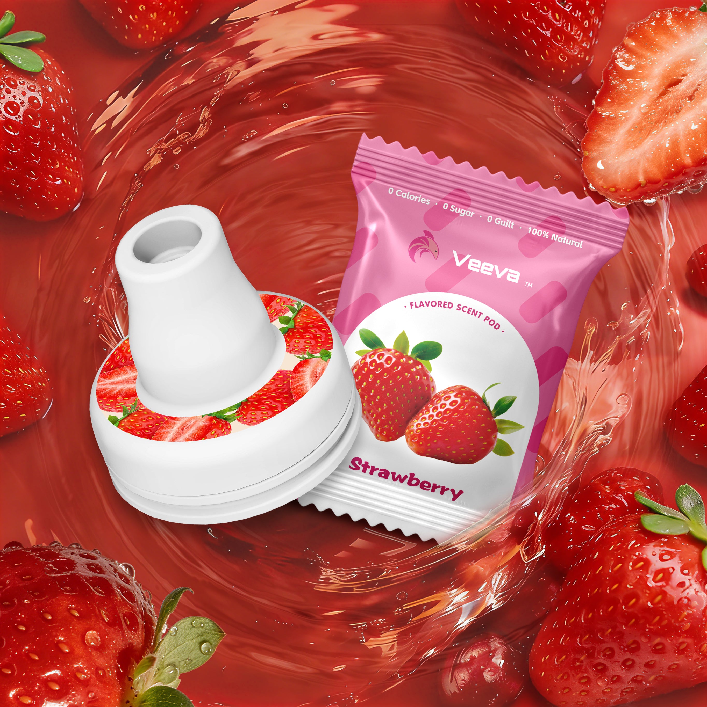 VEEVA® 16oz Candy Puppy Scented Thermos Bottle with 3 Aroma Pods & Straw