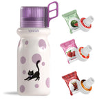 VEEVA® 16oz Dotty Cat Scented Thermos Bottle with 3 Aroma Pods & Straw